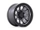 Black Rhino Calico Matte Gunmetal with Matte Black Lip Wheel; 20x9 (20-24 Jeep Gladiator JT)