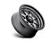 Fuel Wheels Trophy Matte Gunmetal with Black Bead Ring Wheel; 18x10 (20-24 Jeep Gladiator JT)