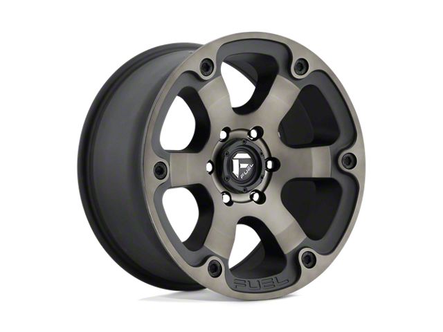 Fuel Wheels Beast Matte Black Double Dark Tint Wheel; 20x10 (20-24 Jeep Gladiator JT)