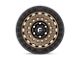 Fuel Wheels Zephyr Matte Bronze with Black Bead Ring Wheel; 18x9 (20-24 Jeep Gladiator JT)