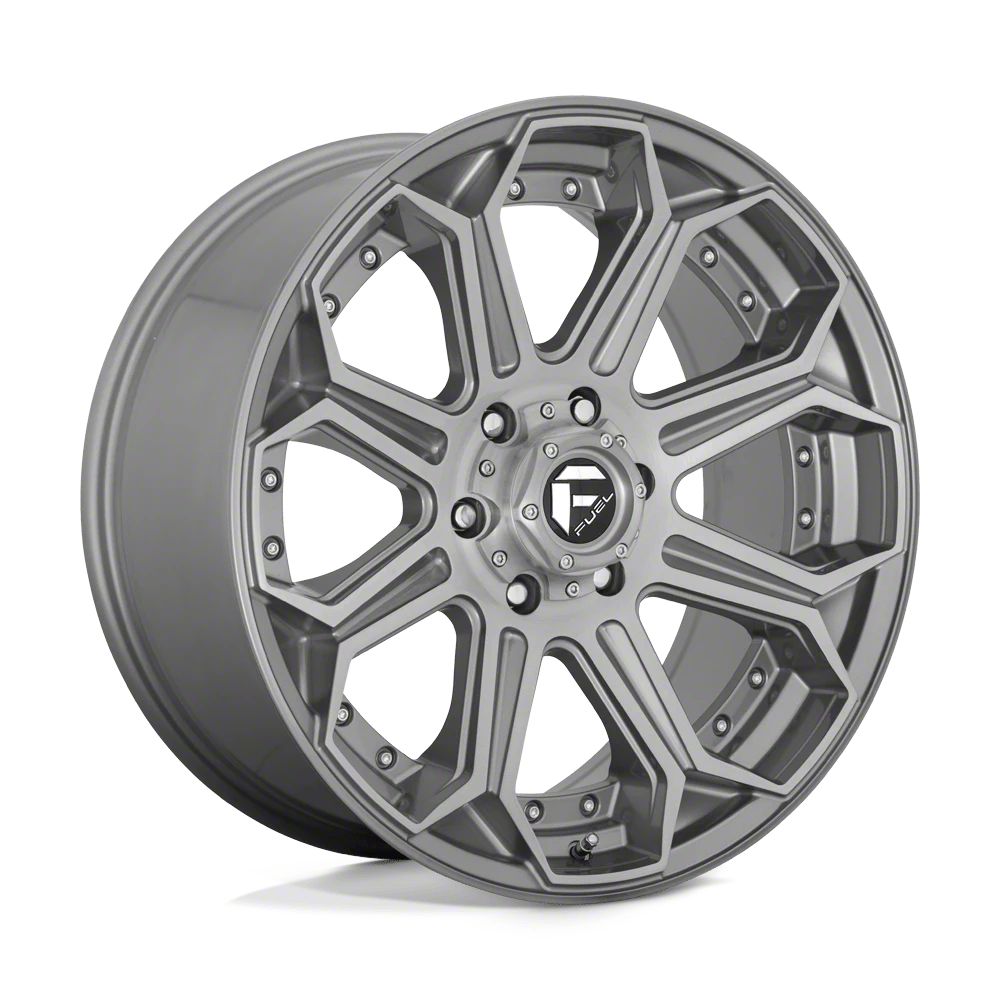 Fuel Wheels Jeep Gladiator Siege Brushed Gunmetal with Tinted Clear ...