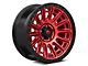 Fuel Wheels Cycle Candy Red with Black Ring Wheel; 20x9 (20-24 Jeep Gladiator JT)