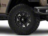 Mammoth Split 8 Simulated Beadlock Matte Black Wheel; 17x8; -6mm Offset (20-26 Jeep Gladiator JT)