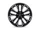 Fuel Wheels Rebar Gloss Black Milled Wheel; 22x12 (20-24 Jeep Gladiator JT)