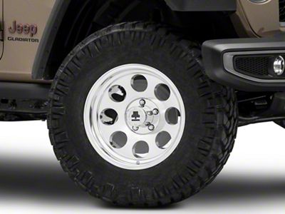 Mammoth 8 Aluminum Polished Wheel; 17x9 (20-23 Jeep Gladiator JT)