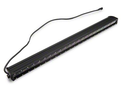 Raxiom Axial Series 30-Inch Single Row LED Light Bar with Hood Mounting Brackets (20-24 Jeep Gladiator JT)