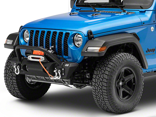 Fishbone Offroad Stubby Front Winch Bumper (20-23 Jeep Gladiator JT)