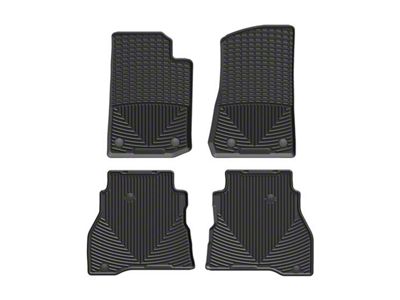 Weathertech All-Weather Front and Rear Rubber Floor Mats; Black (20-24 Jeep Gladiator JT)