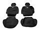 Rough Country Neoprene Front and Rear Seat Covers; Black (20-24 Jeep Gladiator JT w/ Factory Cloth Seats)