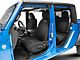 Rough Country Neoprene Front and Rear Seat Covers; Black (20-24 Jeep Gladiator JT w/ Factory Cloth Seats)