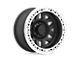 KMC Machete Crawl Beadlock Satin Black with Machined Bead Ring Wheel; 17x9 (20-24 Jeep Gladiator JT)