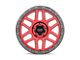 KMC Mesa Candy Red with Black Lip Wheel; 18x9 (20-24 Jeep Gladiator JT)