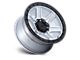 KMC Outrun Machined with Gloss Black Lip Wheel; 17x8.5 (20-24 Jeep Gladiator JT)