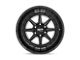 Moto Metal Phantom Gloss Black Milled Wheel; 22x12 (20-24 Jeep Gladiator JT)