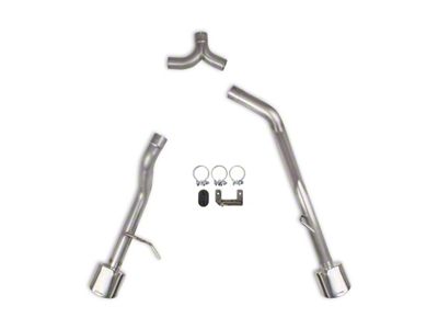 Hooker BlackHeart Muffler Delete Dual Axle-Back Exhaust System with Polished Tips; Rear Exit (20-24 3.6L Jeep Gladiator JT)