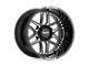 Moto Metal Folsom Gloss Black Milled Wheel; 22x10 (20-24 Jeep Gladiator JT)