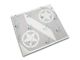 SEC10 Side Panel Star Decal; Silver (20-24 Jeep Gladiator JT)