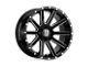 XD Heist Gloss Black Milled Wheel; 20x10 (20-24 Jeep Gladiator JT)