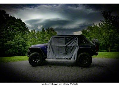 Four Door Rain Curtains; Gray (20-24 Jeep Gladiator JT)
