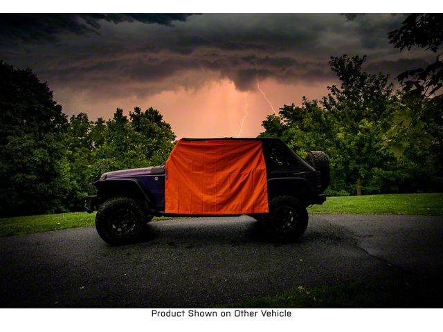 Four Door Rain Curtains; Orange (20-24 Jeep Gladiator JT)