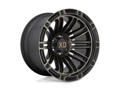 XD Double Deuce Satin Black with Dark Tint Wheel; 20x12 (20-24 Jeep Gladiator JT)