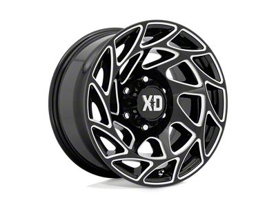 XD Onslaught Gloss Black Milled Wheel; 20x10 (20-24 Jeep Gladiator JT)