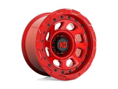 XD Storm Candy Red Wheel; 17x9 (20-24 Jeep Gladiator JT)