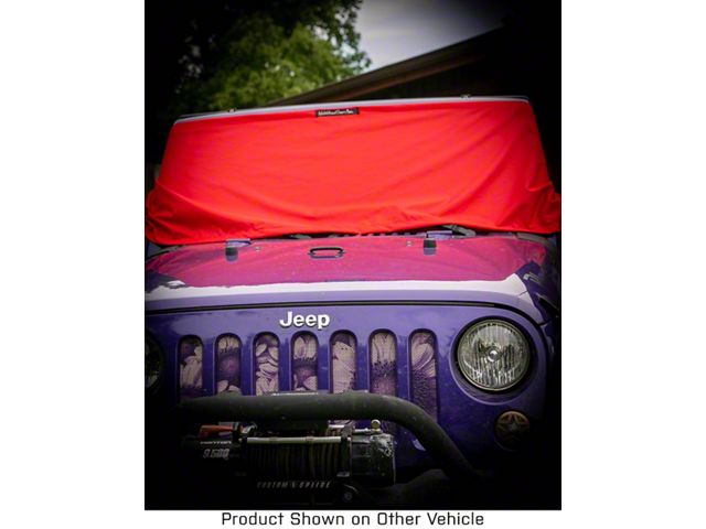Winter Windshield Cover; Red (Universal; Some Adaptation May Be Required)