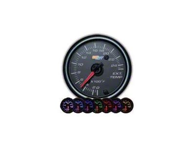 2400-Degree Exhaust Gas Temperature Gauge; Black 7 Color (Universal; Some Adaptation May Be Required)