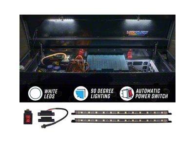 LEDGlow Truck Tool Box Lighting Kit (Universal; Some Adaptation May Be Required)