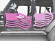 Steinjager Premium American Flag Front Trail Doors; Pinky (20-24 Jeep Gladiator JT)