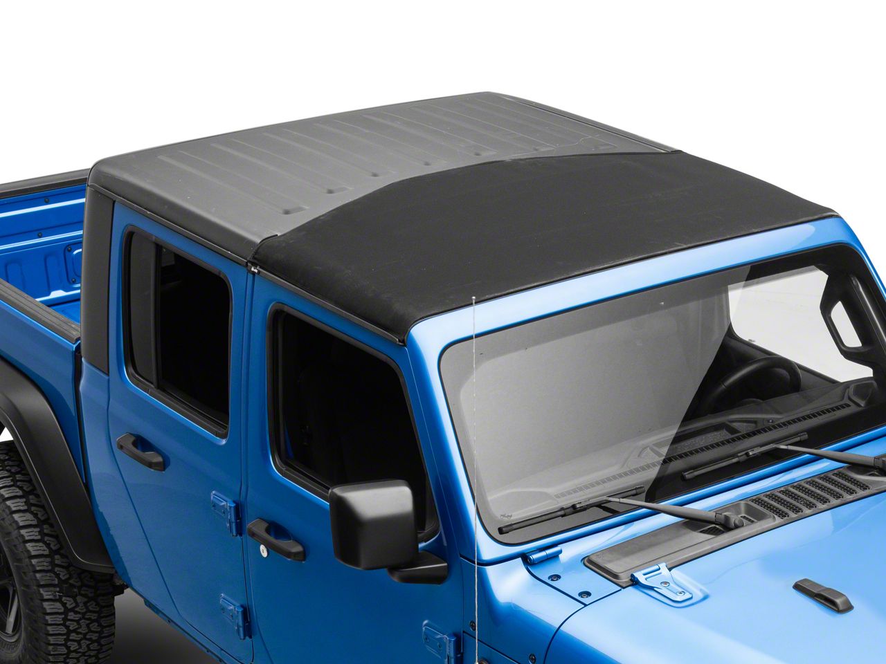 Bestop Jeep Gladiator Sunrider for Factory Hard Tops; Black Twill 52454 ...