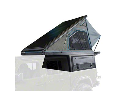 Overland Vehicle Systems MagPak Truck Bed Camper Shell with Roof Top Tent (20-24 Jeep Gladiator JT)