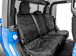 Coverking Cordura Ballistic Custom-Fit Rear Seat Cover; Black (20-24 Jeep Gladiator JT w/o Rear Armrest)