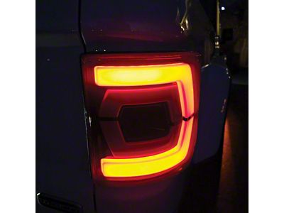 Flush Mount Double-C Style LED Tail Lights; Black Housing; Smoked Lens (20-24 Jeep Gladiator JT)