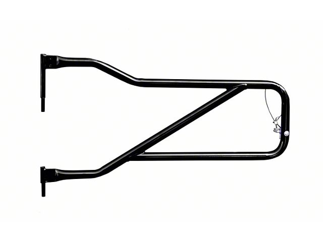Steinjager Front Trail Tube Doors; Bare Metal (20-24 Jeep Gladiator JT)
