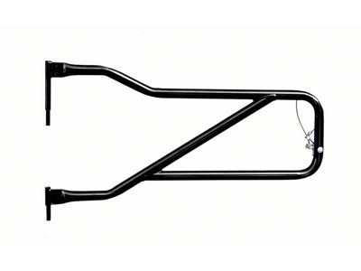 Steinjager Front Trail Tube Doors; Bare Metal (20-24 Jeep Gladiator JT)