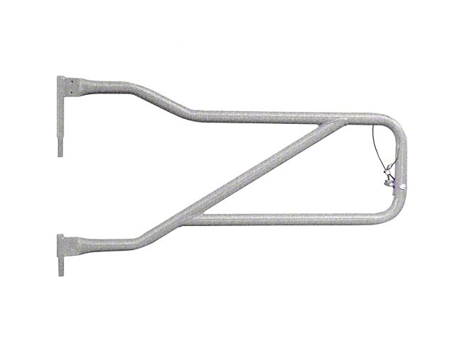Steinjager Front Trail Tube Doors; Gray Hammertone (20-24 Jeep Gladiator JT)