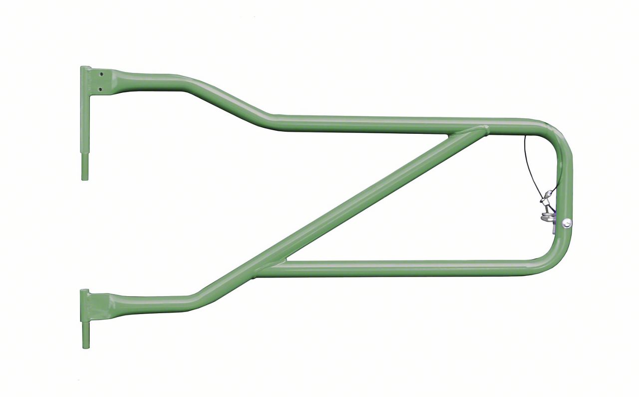 Steinjager Front Trail Tube Doors; Locas Green (20-23 Jeep Gladiator JT)