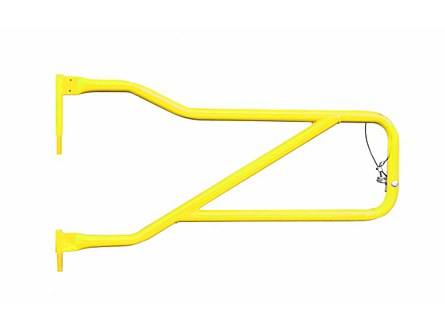 Steinjager Front Trail Tube Doors; Neon Yellow (20-22 Jeep Gladiator JT)