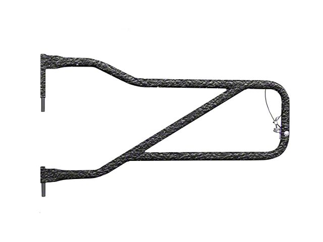 Steinjager Front Trail Tube Doors; Texturized Black (20-24 Jeep Gladiator JT)