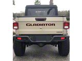 Gladiator Tailgate Letters; Matte Black with Red Outline (20-26 Jeep Gladiator JT)