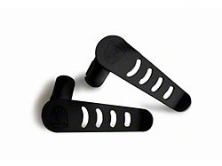 Steinjager Stationary Foot Pegs; Black (20-24 Jeep Gladiator JT)