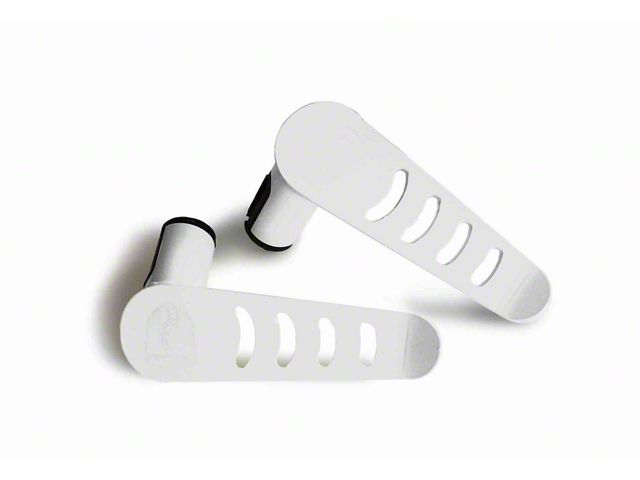 Steinjager Stationary Foot Pegs; Cloud White (20-24 Jeep Gladiator JT)