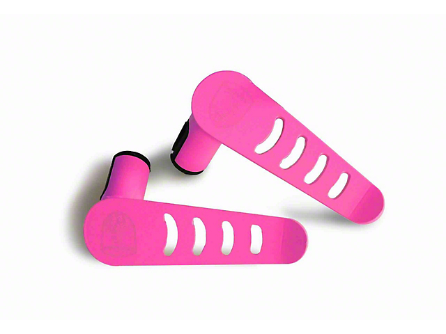 Steinjager Stationary Foot Pegs; Hot Pink (20-23 Jeep Gladiator JT)