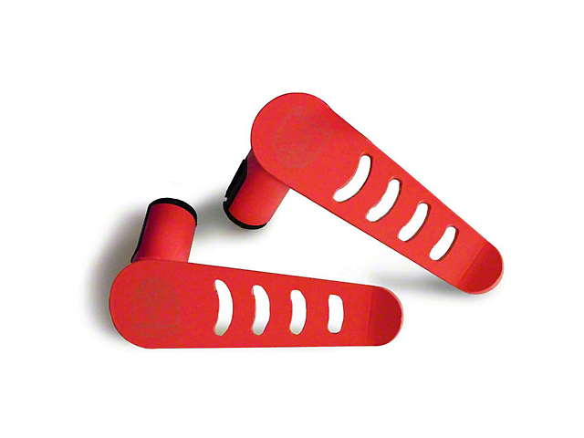 Steinjager Stationary Foot Pegs; Red Baron (20-23 Jeep Gladiator JT)