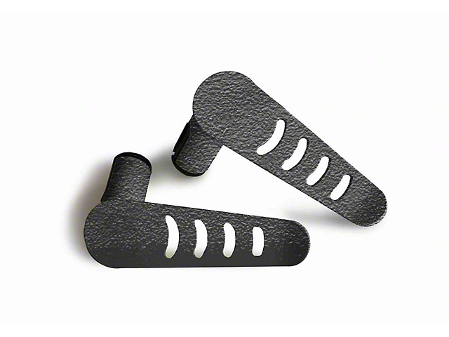 Steinjager Stationary Foot Pegs; Texturized Black (20-22 Jeep Gladiator JT)