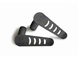 Steinjager Stationary Foot Pegs; Texturized Black (20-24 Jeep Gladiator JT)