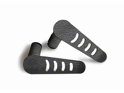 Steinjager Stationary Foot Pegs; Texturized Black (20-24 Jeep Gladiator JT)