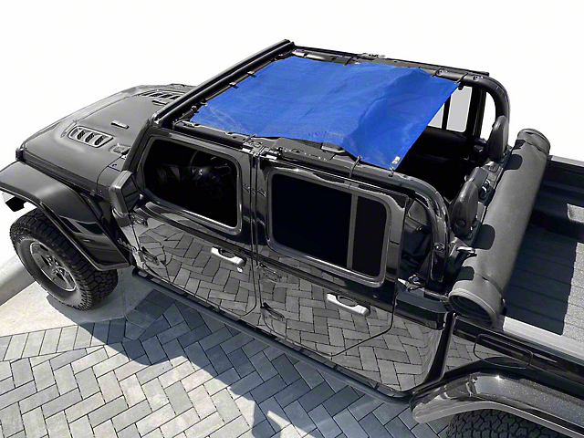Steinjager Teddy Top Solar Screen Cover; Blue (20-23 Jeep Gladiator JT)